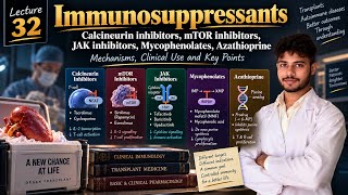 Calcineurin, Tacrolimus, mTOR inhibitor, JAK inhibitors, cyclosporine, Mycophenolates & others