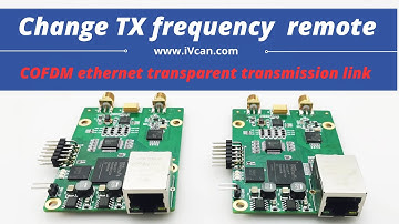 How to change transmitter frequency via our two-way COFDM ethernet transparent transmission link FDD
