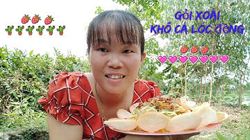 Gỏi xoài với khô cá lóc đồng ngon không cưỡng nổi. ¶¶¶.