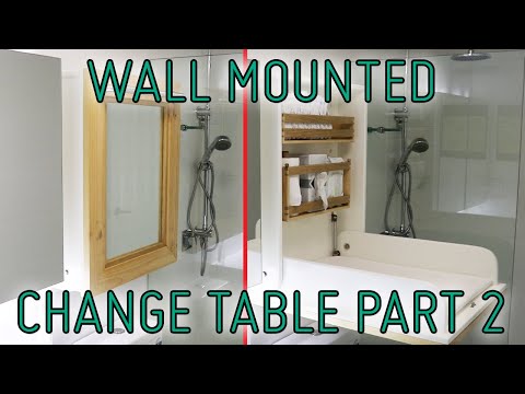 Video Baby Changing Table Vertical Wall Mounted