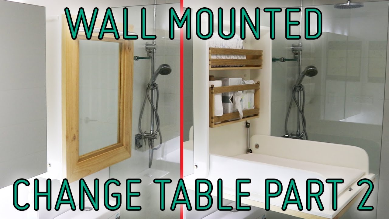 wall mounted changing table