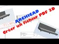 Archicad crer un pdf 3d