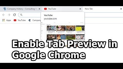 How to Enable Tab Preview in Google Chrome Browser 2020