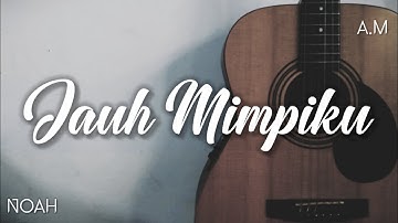 Jauh Mimpiku - NOAH (karaoke, new version, lirik)