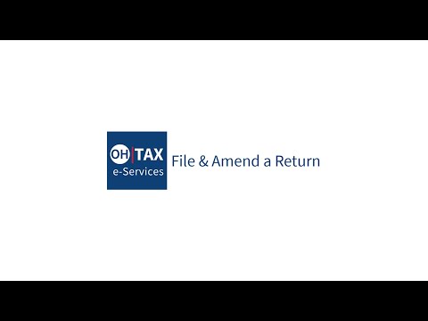 File And Amend A Return OH Tax EServices 
