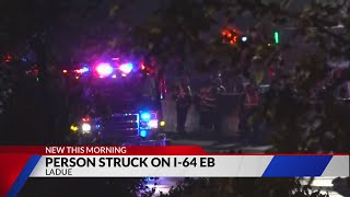 Pedestrian hit by vehicle overnight on I-64
