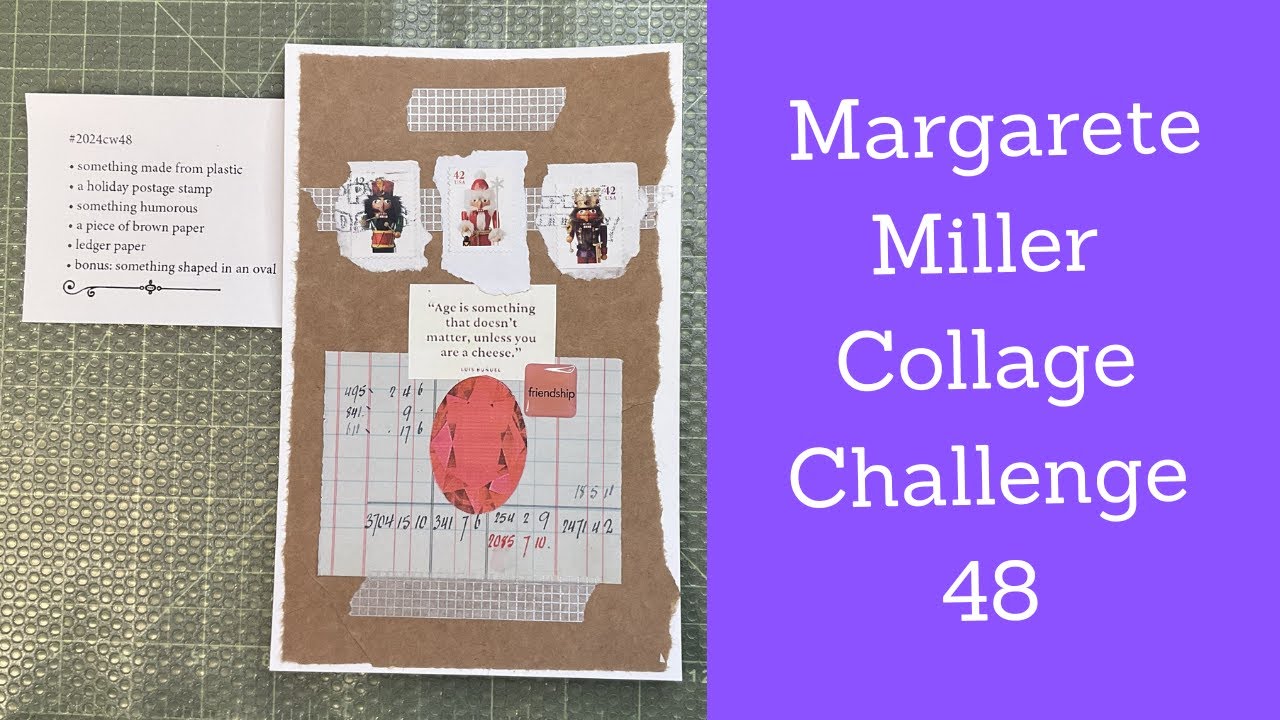 Margarete Miller Collage Challenge 48 - YouTube