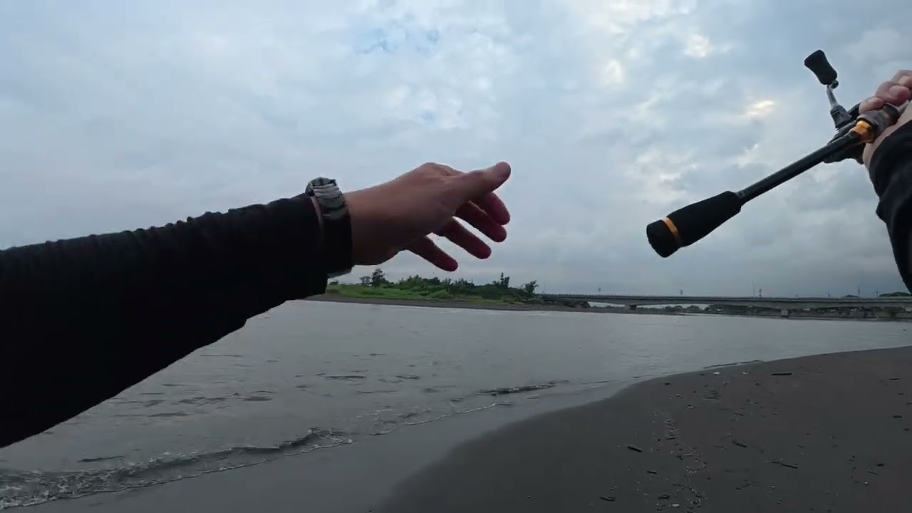 2025.10.08竹安河口生態調查#釣魚#岸拋#路亞@mountain59 