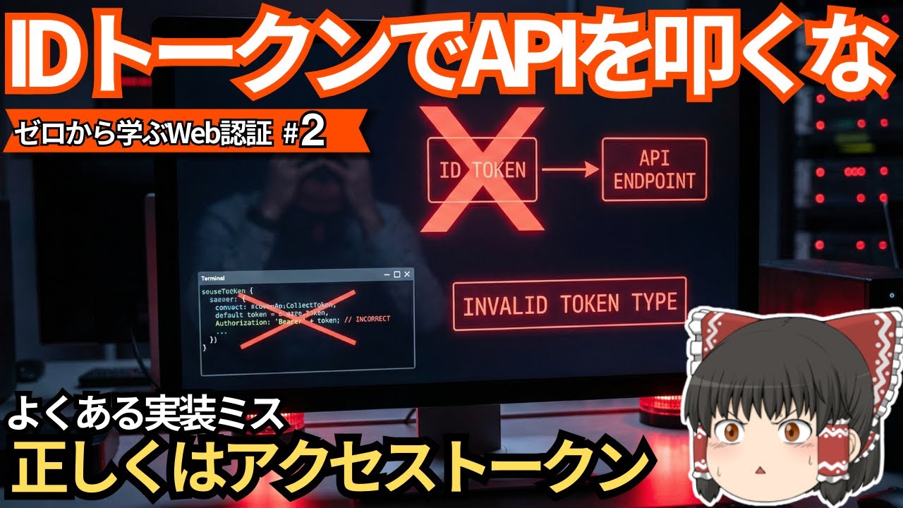 【警告】IDトークンでAPI叩いてませんか？よくある実装ミスとOAuth 2.0の正しい使い方【ゆっくり解説】