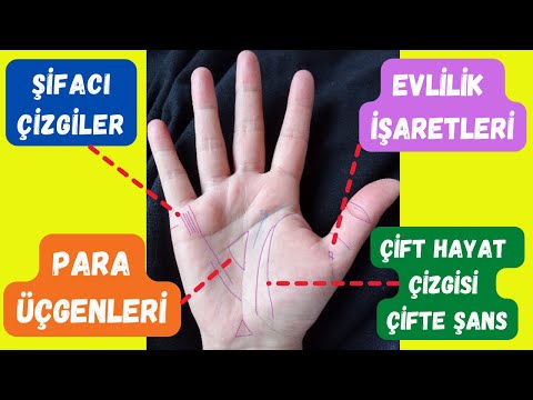 Evlilik İşaretleri - Para Üçgenleri - Çift Hayat Çizgisi Çifte Şans - Şifacı Çizgiler - El Çizgileri