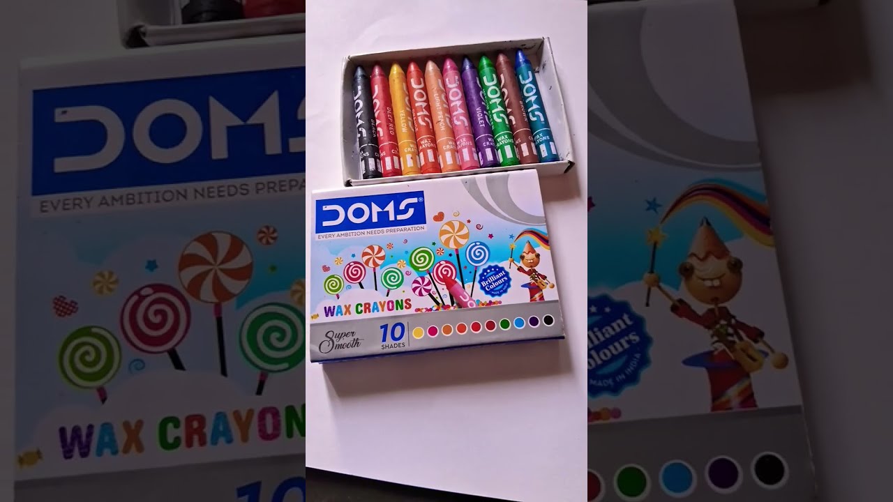 Doms 10 Rupees Wax Crayons Shorts Drawing Ytshorts