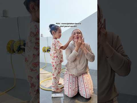 BESTIE DARI PERUT SENDIRIKU 💛 #momandkids #family #idebermainanak #mommylifestyle #kidsactivities