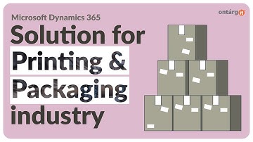 ERP solution for Printing & Packaging industry | Dynamics 365