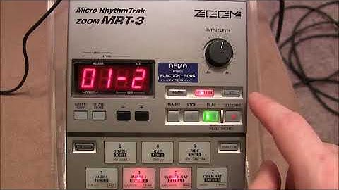 Zoom MRT-3 Drum Machine Tutorial