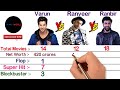 Varun Dhawan vs Ranveer Singh vs Ranbir Kapoor Full Comparison 2021