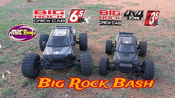 Arrma Big Rock 223s & Arrma Big Rock 6s EXB bash ..... Two Awesome Cars