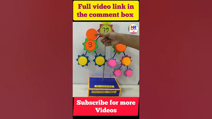 Factors tree#maths project #maths model#maths#reels#craft #motivation#viralvideo #viralshorts#viral👍