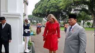 Presiden Prabowo Terima Kunjungan Ratu Maxima di Istana, Disambut Tari Indang Sumbar