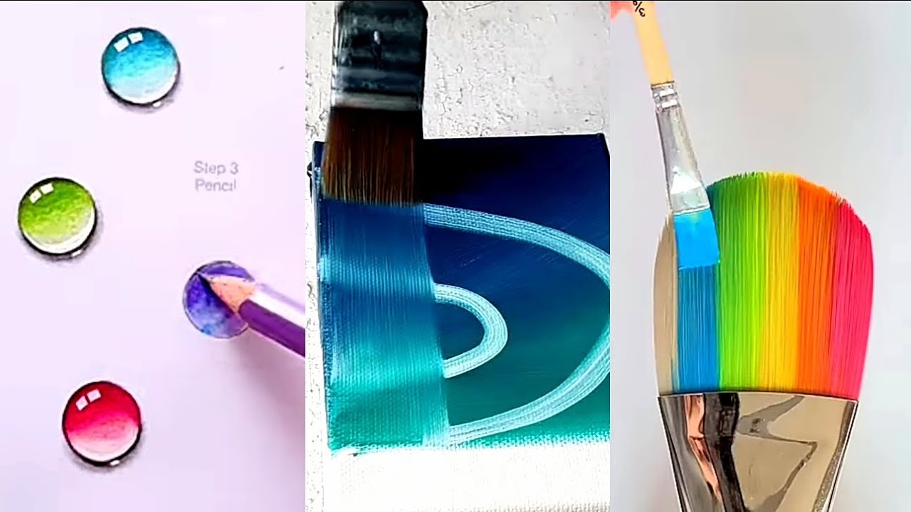Top 10 simple art and paint hacks on YouTube😱|| Easy drawing ideas for beginners\ 