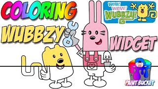 Wow! Wow! Wubbzy! Widget Coloring Pages - Nickelodeon Nick Jr. Coloring Book for Kids