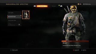 Black Ops 4 New Spectre Ninja Outfit Showcase
