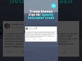Trump blames Iran for Apache crash