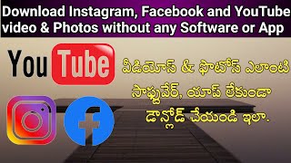 Download Facebook, Instagram & Youtube Videos without any Software or App screenshot 1