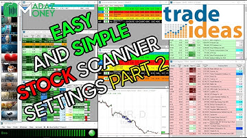 HOW TO SETUP TRADE-IDEAS STOCK SCANNER Part 2:EASY & SIMPLE Momentum Scanner Settings to Find Stocks