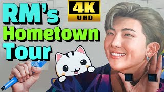 Details [BTS]💜RM's School / Mural / Favorite Food Jajangmyeon/ Hometown - Ilsan  Korea Walk Tour 4K News