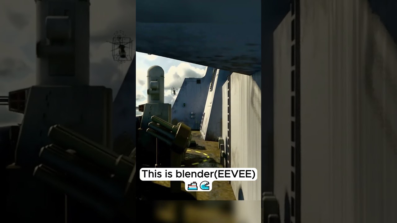 Ship Animation in Ocean | Blender EEVEE Render  