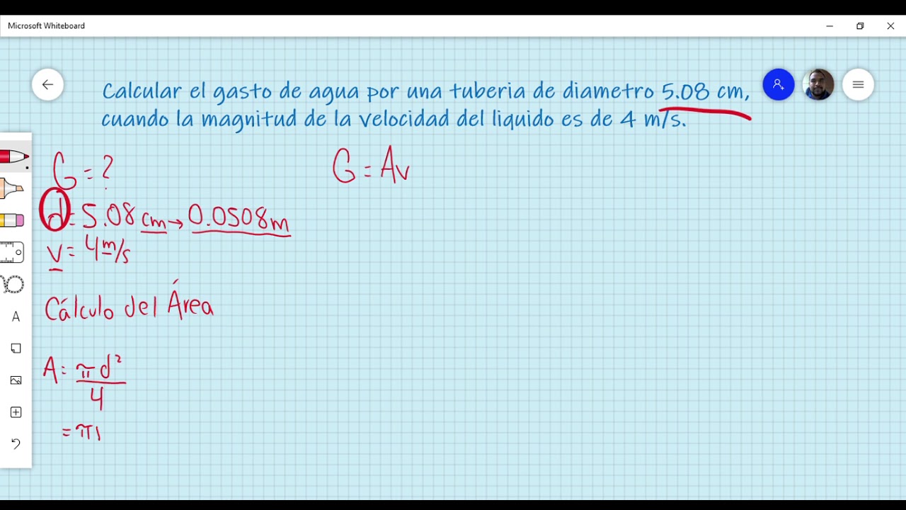 EJEMPLO DE GASTO CON CALCULO DE AREA - YouTube