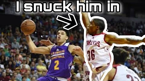 I snuck a NBA level big into my mens league game.....
