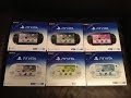 Sony Playstation PS Vita 2000 (Slim) All Six Colors Comparison