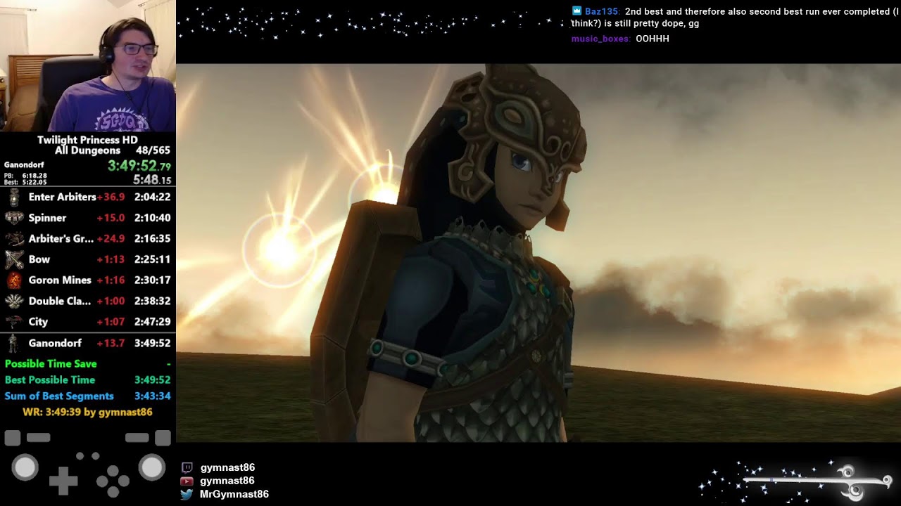 Twilight Princess HD All Dungeons Speedruns