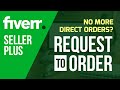 Fiverr Seller Plus | Stop Buyers from Directly Placing Order | Request to Order