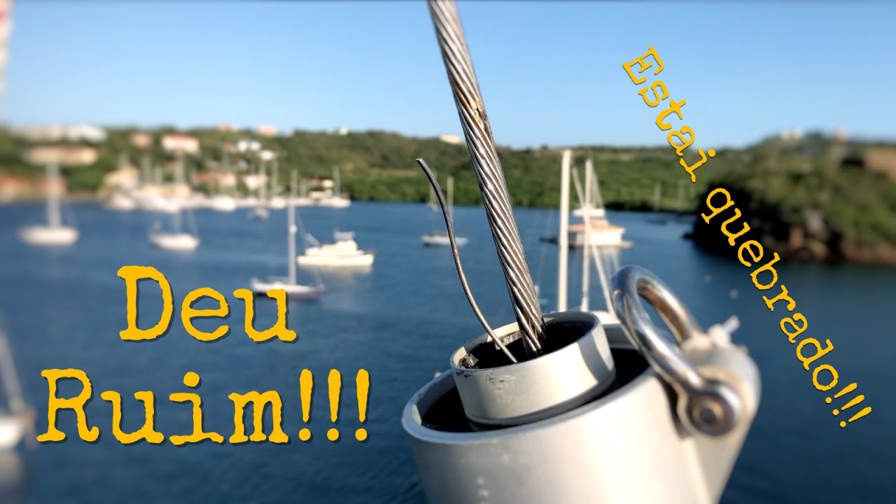 75 l Deu ruim!!! Quebrou o estai de proa!!!