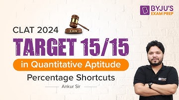 CLAT 2024 Quantitative Aptitude | Percentage Shortcuts | CLAT Mathematics Trick