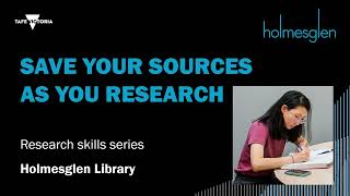 Find it once! Where to save your searches, sources and citations