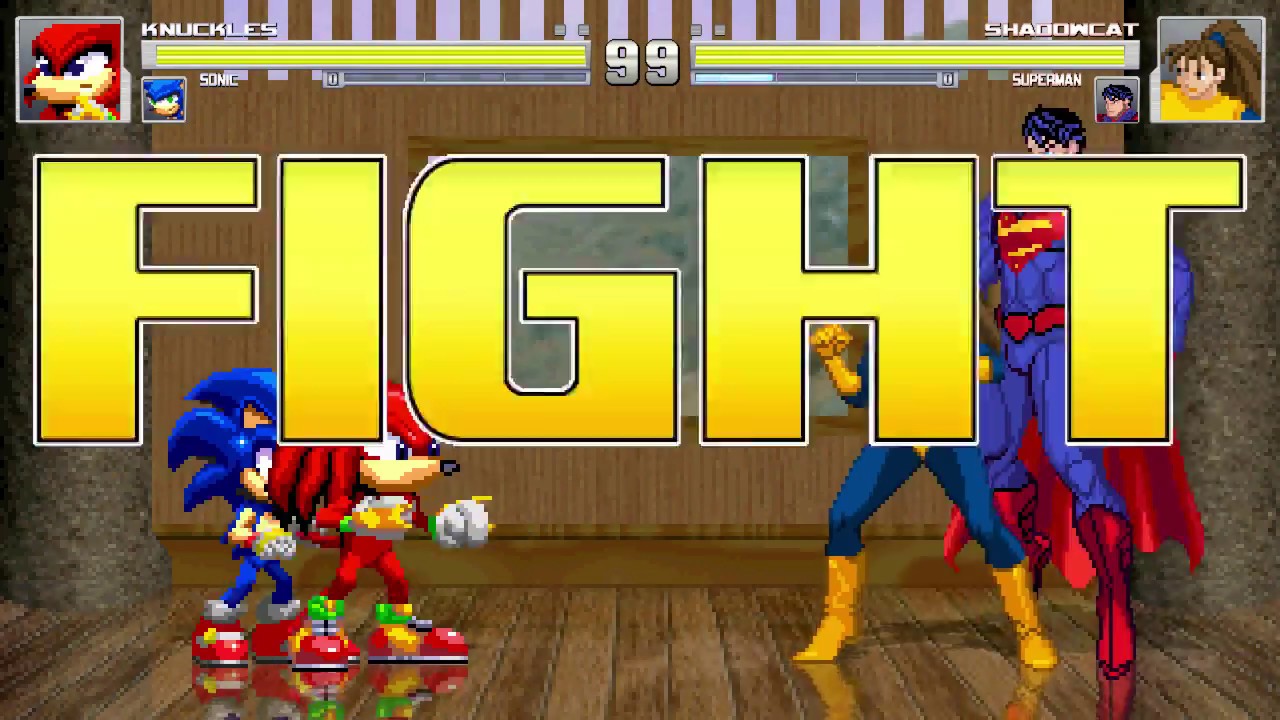 MUGEN Matches / Battles / Fights Of Sonic The Hedgehog, Knuckles The