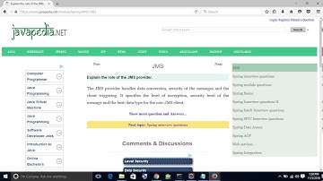 Explain the role of the JMS provider. | javapedia.net