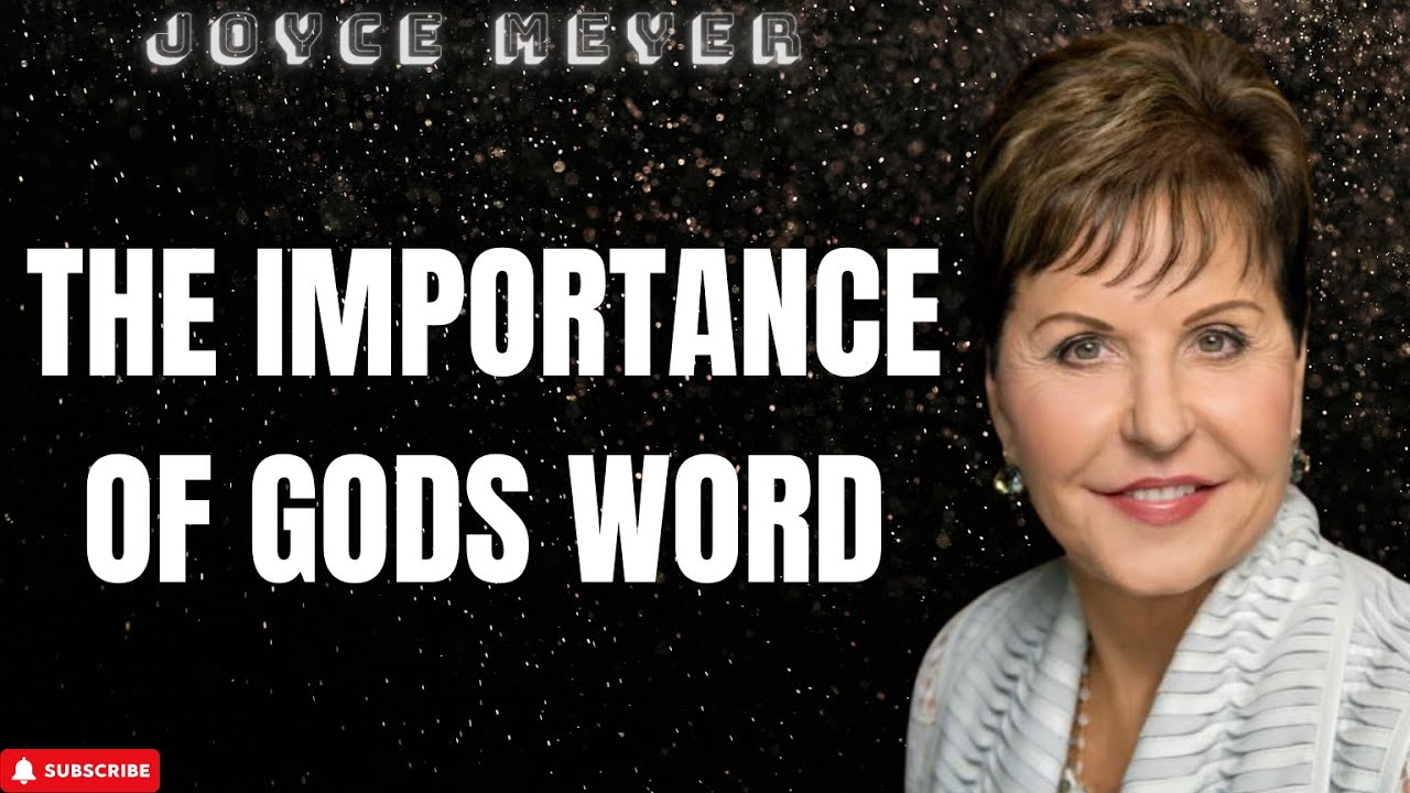 The Mediator - The Importance of Gods Word - Joyce Meyer 2024 - YouTube