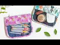 DIY Cute Small Denim and Floral with Clear Window Bag from Fabric Remnants | Bag Tutorial | Upcycle