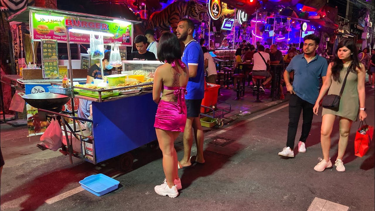Patong Beach Nightlife Thailand Night life at Beach Road Bangla