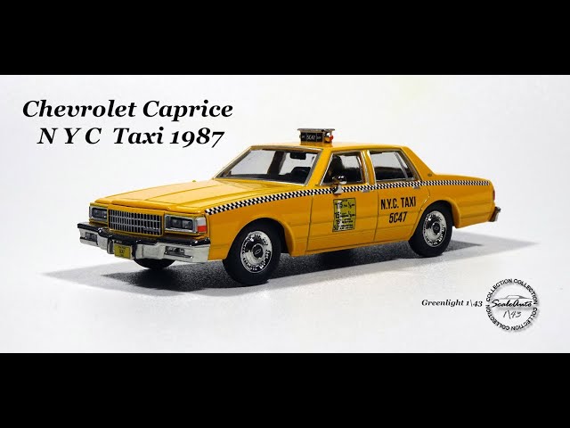 1987 Chevrolet Caprice Taxi Yellow New York City Taxi 1/87 (HO) Scale