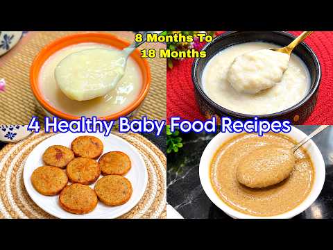 4 Healthy Breakfast For 8 Months To 18 Months | Baby Food Recipes For 8 M -18 M |Healthy Food Bites