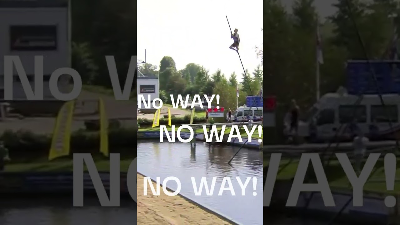 Former FRISIAN Record canal JUMPING with a POLE! 