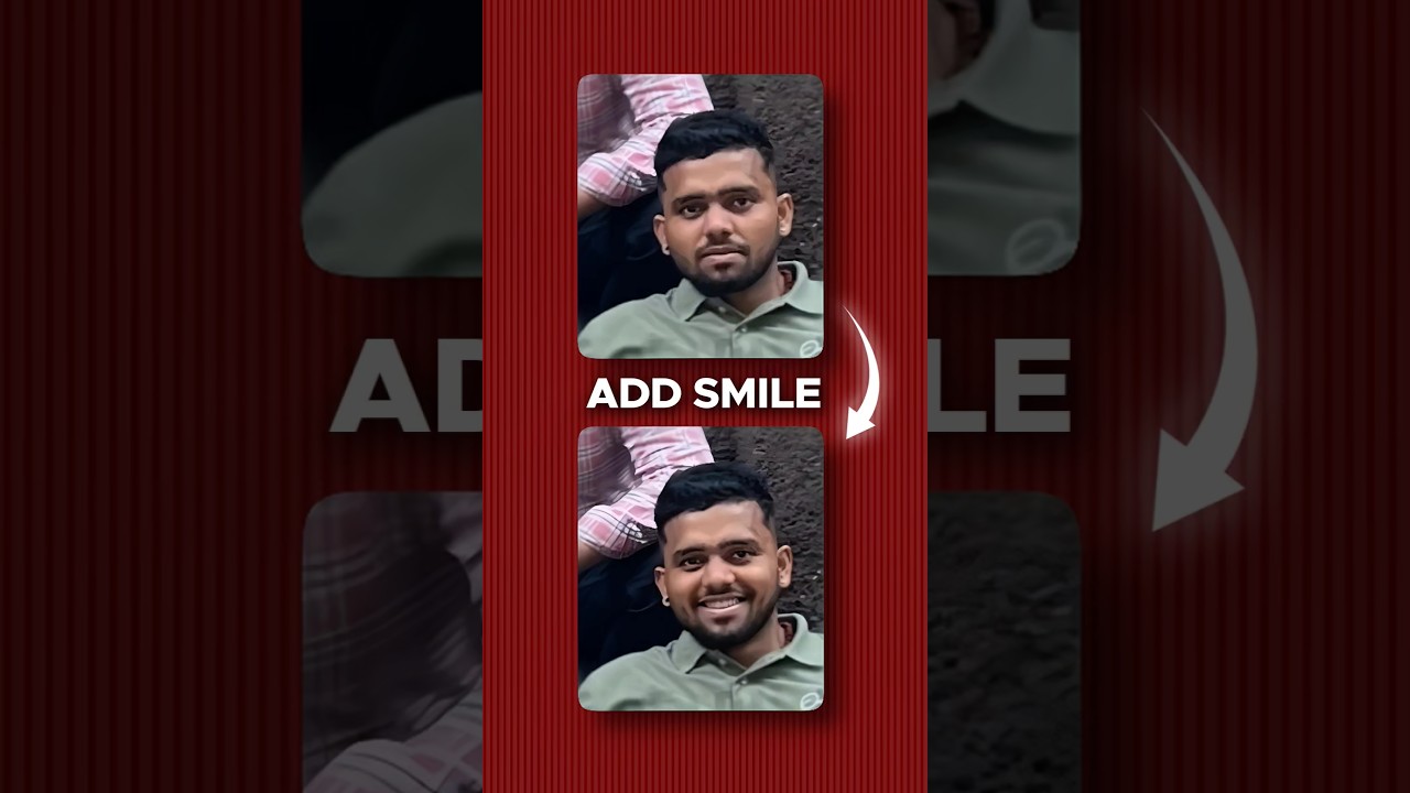 Add Smile on Face in 1 Click on any Photo! 😍 