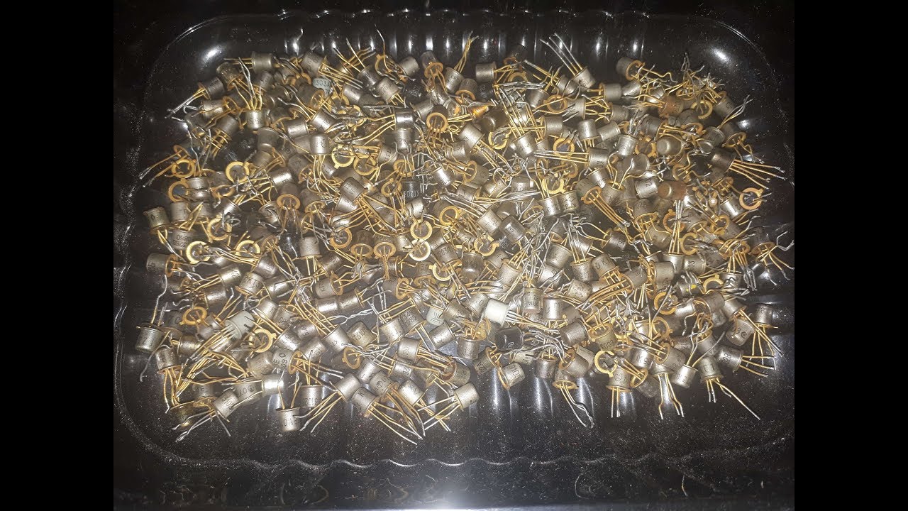 Золото из транзисторов КТ313,3102,ГТ346,328 и подобным 350штук