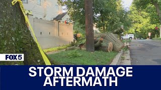 Storm Damage Aftermath After Storms Roll Through Maryland