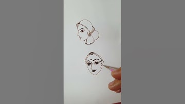 How to draw 3/4th face tutorial #mehndidesign #mehndi #dulhanmehndi #shorts #bridalmehndi